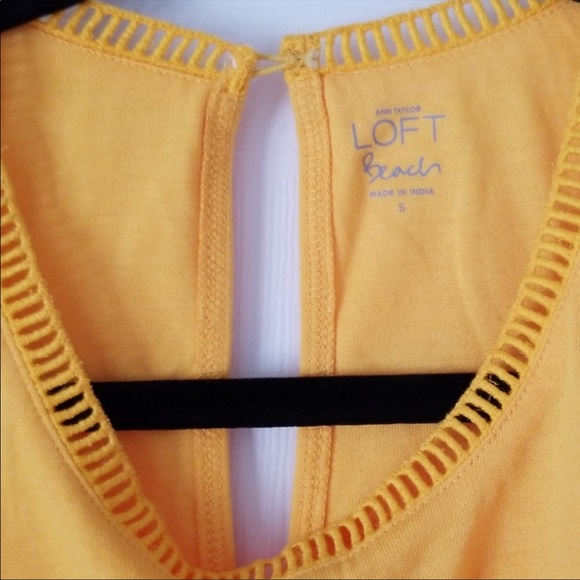 NWT LOFT Beach Yellow Cover-up in Marigold - Picture 5 of 5